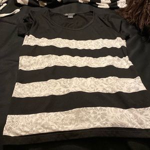 Armani exchange top and matching scarf